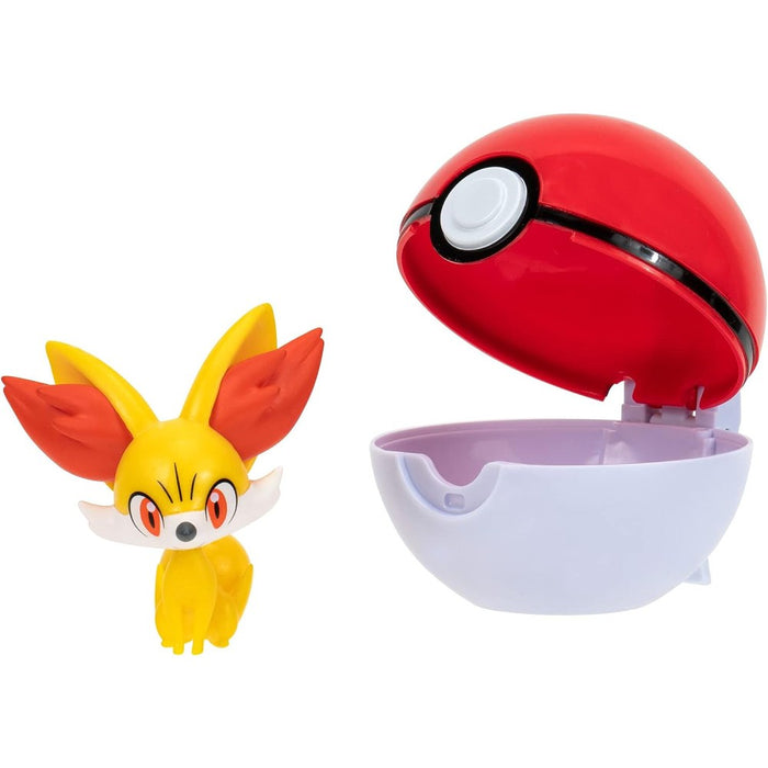 Figurina Pokemon - Clip N Go Fennekin & Poke Ball - Red Goblin