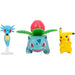 Set 3 Mini Figurine Articulate Pokemon - Pikachu 02, Horsea, Ivysaur - Red Goblin