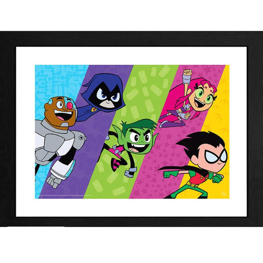 Poster cu Rama Teen Titans - Titans Colorblock Line Up (30x40) - Red Goblin