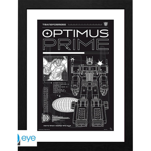 Poster cu Rama Transformers - Optimus Schematic (30x40) - Red Goblin