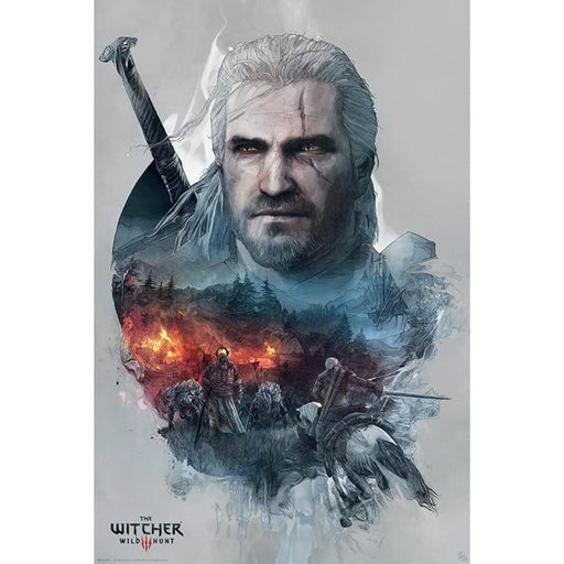 Poster Maxi The Witcher - 91.5x61 - Geralt - Red Goblin