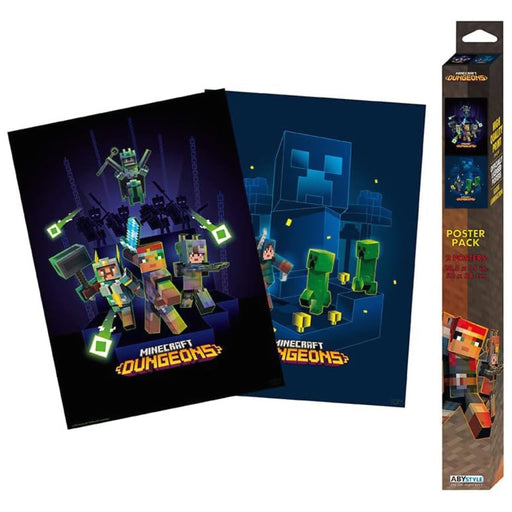 Set 2 Postere Chibi Minecraft - Dungeons (52x38) - Red Goblin