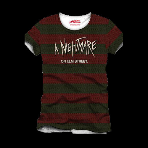 Tricou: Nightmare On Elm Street - Stripes - Red Goblin