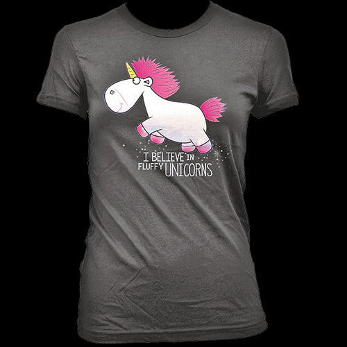 Tricou: Despicable Me - I Believe in Fluffy Unicorns - Red Goblin