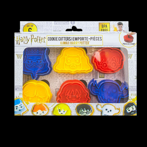 Formă de biscuiţi: Harry Potter Cookie Cutter / Cookie Stamp 6-Pack Kawaii - Red Goblin