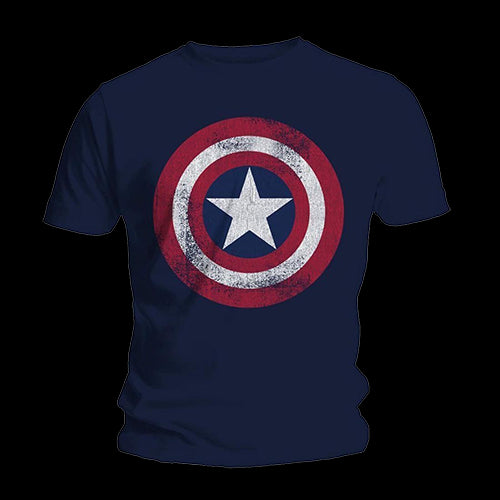 Tricou Captain America - Shield Distressed - Red Goblin