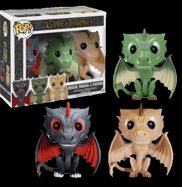 Funko Pop: Game of Thrones - Dragons 3-Pack - Red Goblin