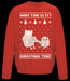 Adventure Time - Christmas Time Sweatshirt - Red Goblin