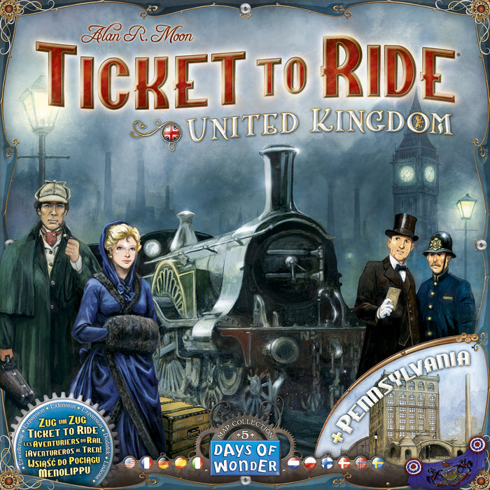 Ticket to Ride Map Collection: Volume 5 – United Kingdom & Pennsylvania - Red Goblin