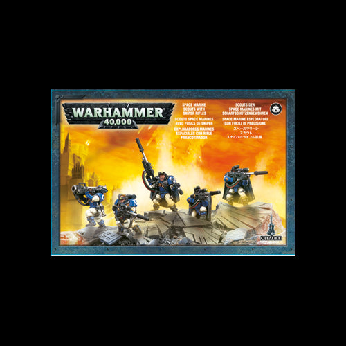 Warhammer: Space Marines Scouts with Sniper Rifles - Red Goblin
