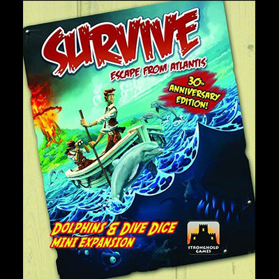 Survive: Escape from Atlantis! Dolphins & Dive Dice Mini Extension - Red Goblin
