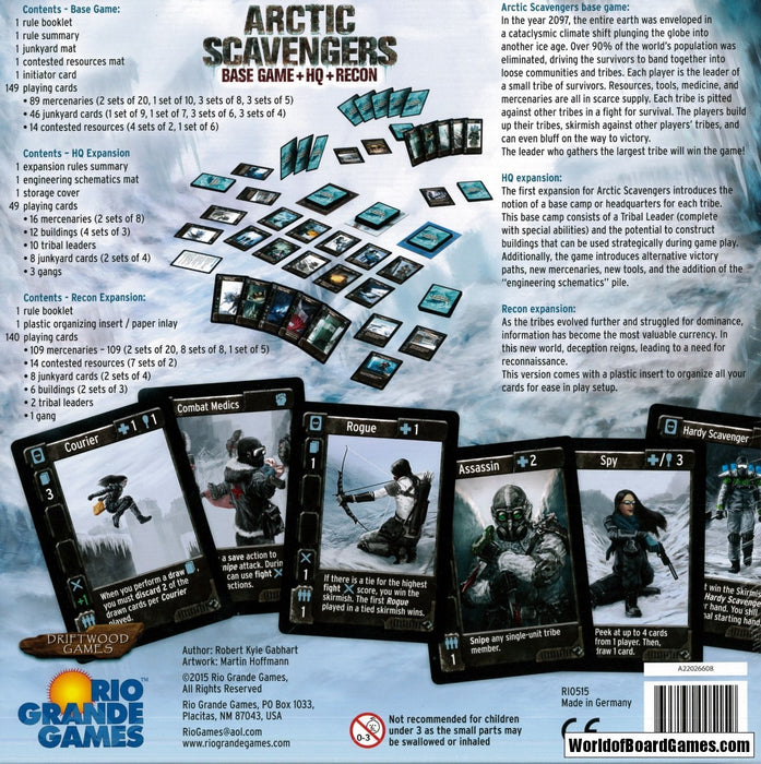 Arctic Scavengers: Base Game + HQ + Recon - Red Goblin