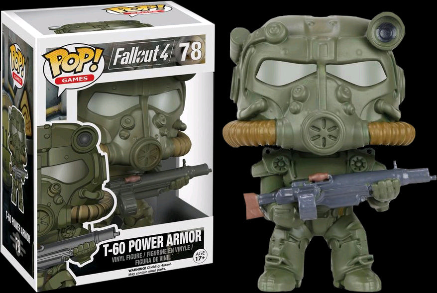 Funko Pop: Fallout - T-60 Power Armor Army Green - Red Goblin