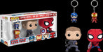 Funko Pop: Captain America Civil War - Captain America, Iron Man, Hawkeye, Spider-Man - Red Goblin