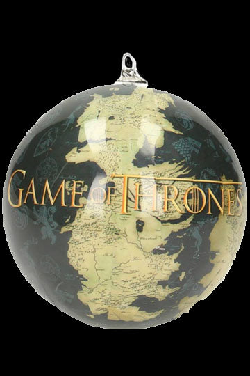 Ornament: Game of Thrones World Map & Logo - Red Goblin