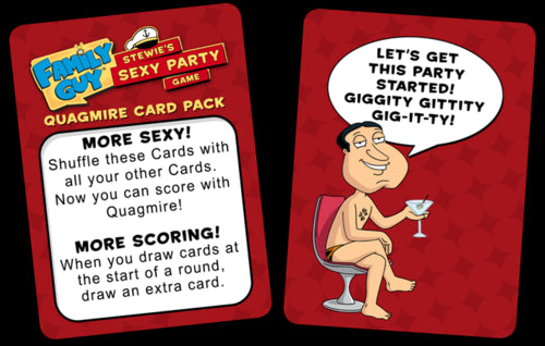 Family Guy - Stewie's Sexy Party Game: Quagmire Card Pack - Red Goblin