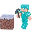 Minecraft: Action Figure Alex In Diamond Armor 8 cm - Red Goblin