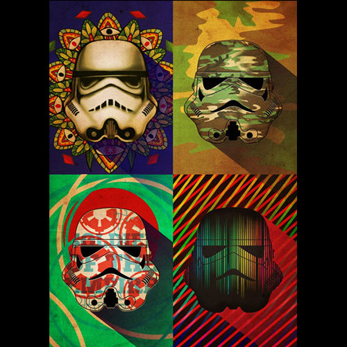 Star Wars: Metal Poster Pop Art Troopers Camo Squad - Red Goblin