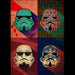 Star Wars: Metal Poster Pop Art Troopers Polygon Squad - Red Goblin
