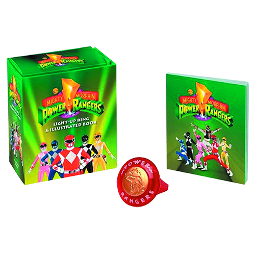 Inel Light Up Mighty Morphin Power Rangers & Book Kit