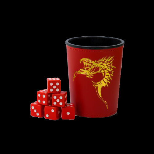 Cupă pentru zaruri cu emblemă dragon ( Roșu ) - Red Goblin