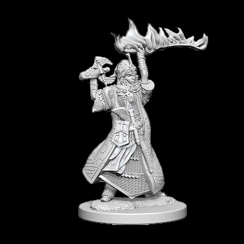 Pathfinder Unpainted Miniatures: Human Female Cleric - Red Goblin