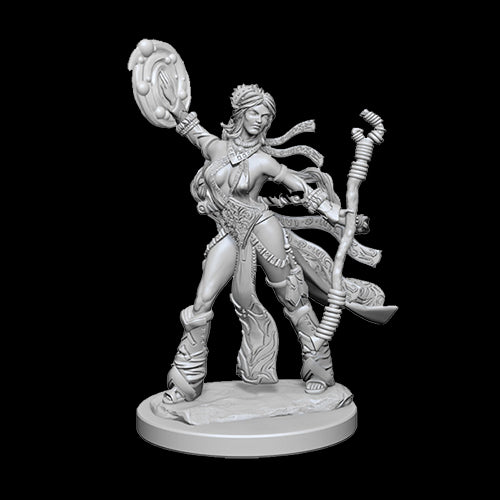 Pathfinder Unpainted Miniatures: Human Female Sorcerer - Red Goblin