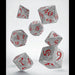 Classic RPG Dice Set pearl & red - Red Goblin