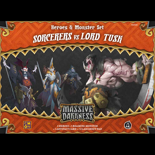 Massive Darkness - Sorcerers vs Lord Tusk - Red Goblin