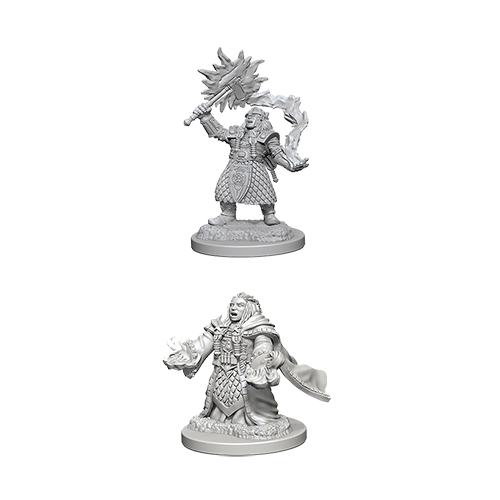D&D Nolzur's Marvelous Unpainted Miniatures: Dwarf Female Cleric - Red Goblin