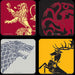 Set suport pahare: Game of Thrones - Red Goblin