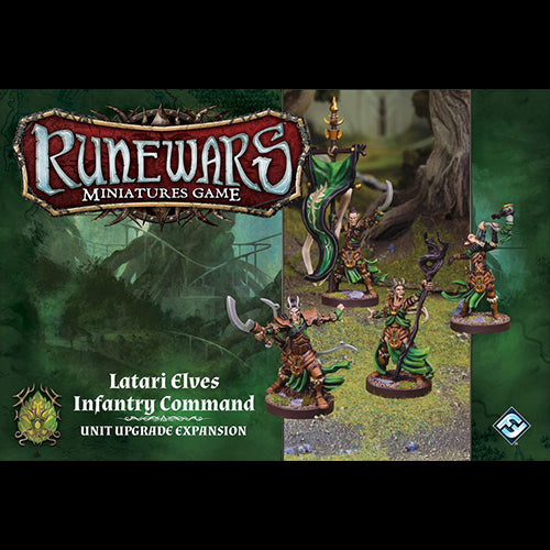 Runewars Miniatures Game - Latari Elves Infantry Command - Red Goblin