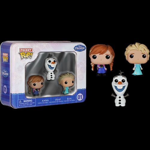 Funko Pop: Frozen Pocket Tin (Anna, Olaf, Elsa) - Red Goblin