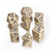 Call of Cthulhu Dice Set beige & black - Red Goblin