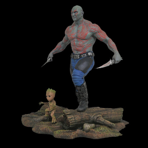 Figurina - Marvel Gallery: Guardians of the Galaxy 2 Drax & Baby Groot - Red Goblin