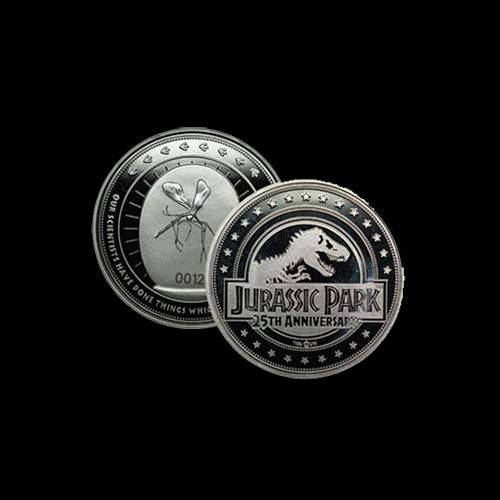 Monedă: Jurassic Park - ediție aniversară de 25 de ani ( placată cu argint ) - Red Goblin