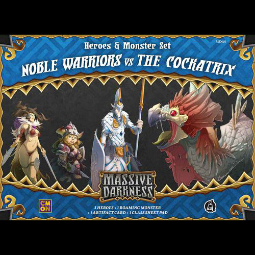 Massive Darkness - Noble Warriors vs The Cockatrix - Red Goblin