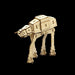 Figurină: Star Wars IncrediBuilds 3D Wood Model Kit AT-ACT - Red Goblin