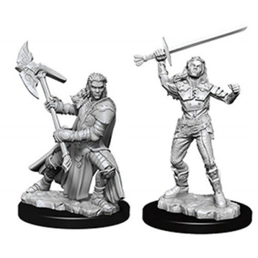 D&D Unpainted Miniatures: Female Half-Orc Fighter - Red Goblin
