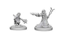 D&D Unpainted Miniatures: Female Gnome Wizard - Red Goblin