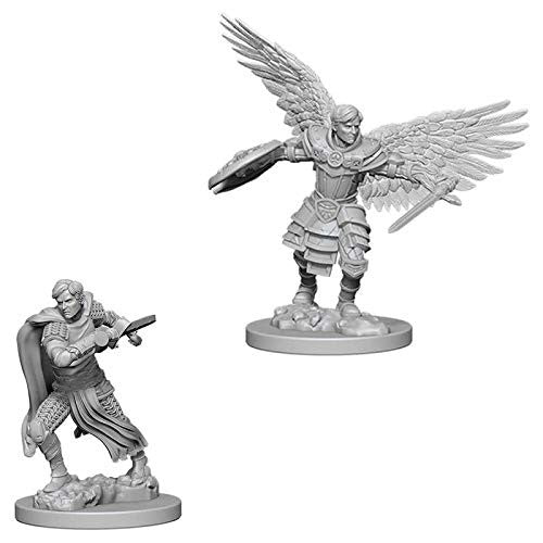 D&D Unpainted Miniatures: Male Aasimar Fighter - Red Goblin