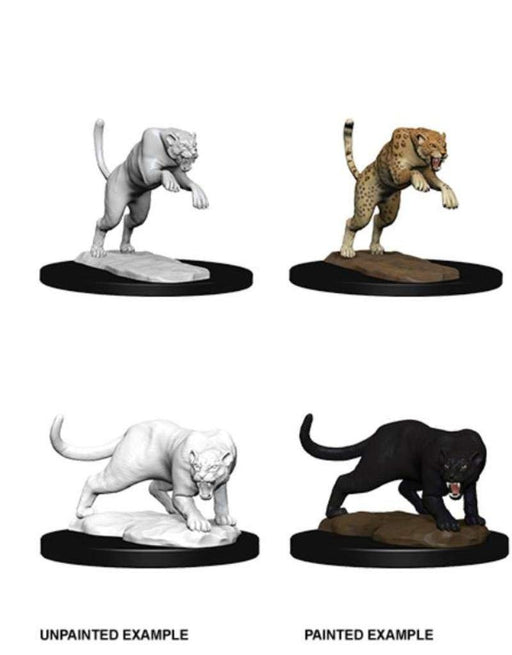 D&D Unpainted Miniatures: Panther & Leopard - Red Goblin