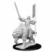 Pathfinder Unpainted Miniatures: Orc on Dire Wolf - Red Goblin