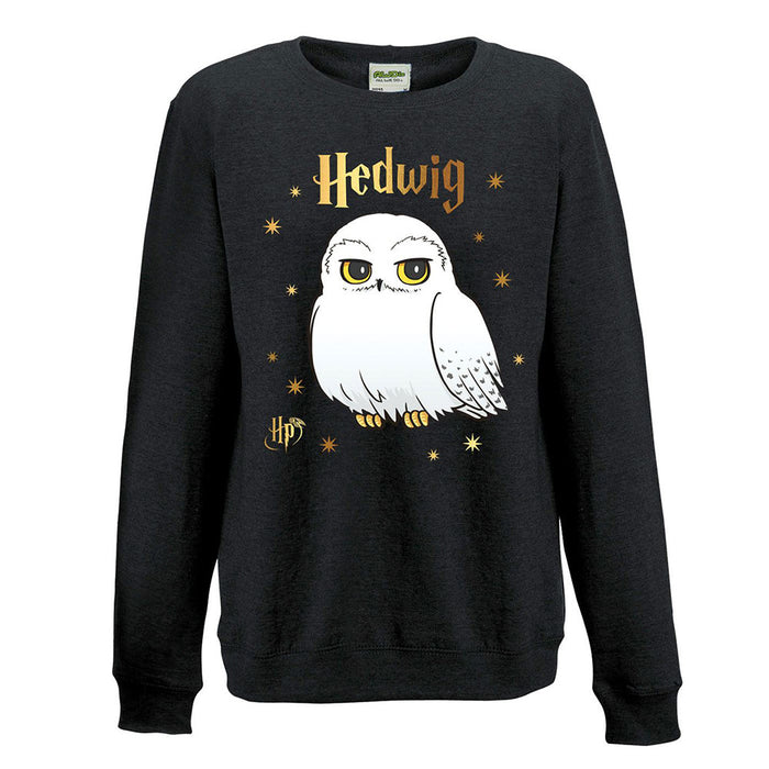 Harry Potter - Foil Hedwig Stars Sweatshirt - Red Goblin