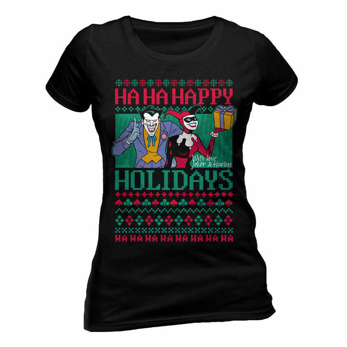 Tricou: Batman - Ha Ha Happy Holidays - Red Goblin