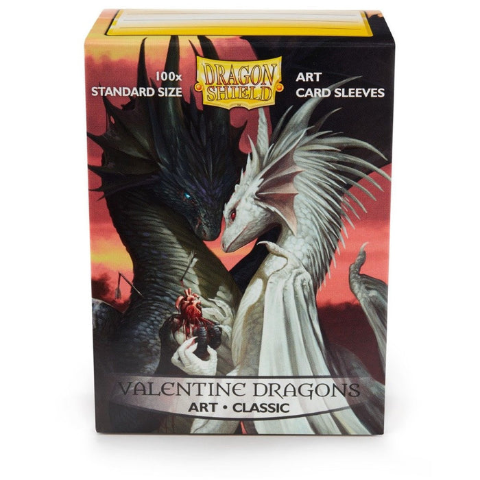 Sleeve-uri Dragon Shield Matte Art Valentine Dragons 100 bucati - Red Goblin