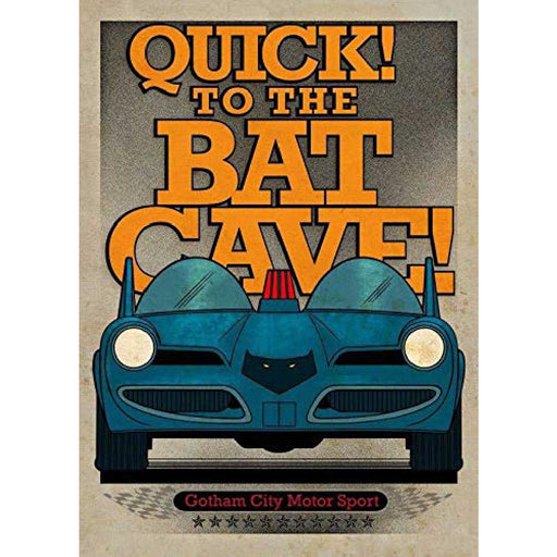 Poster Metal DC Comics Gotham City Motor Club Batmobile 1966 - Red Goblin