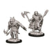 Miniaturi Nepictate D&D Male Half-Orc Barbarian - Red Goblin