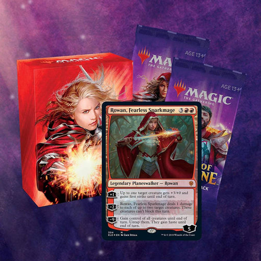 Pachet Magic: the Gathering Throne of Eldraine Planeswalker Deck - Rowan, Fearless Sparkmage - Red Goblin
