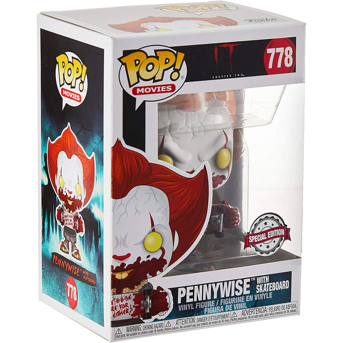 Figurina Funko Pop IT Pennywise cu Skateboard - Red Goblin